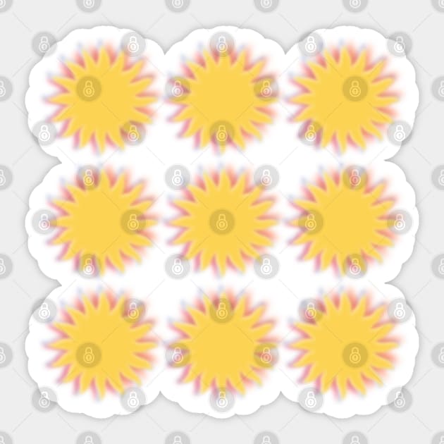 hazy gradient sun pattern Sticker by JuneNostalgia